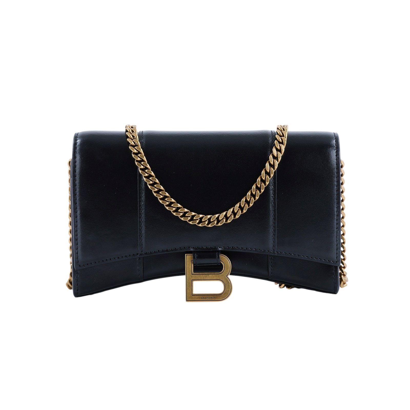 巴黎世家 BALENCIAGA Hourglass Wallet On Chain 沙漏包 6560501QJ4M 黑沙漏包XS 防塵袋