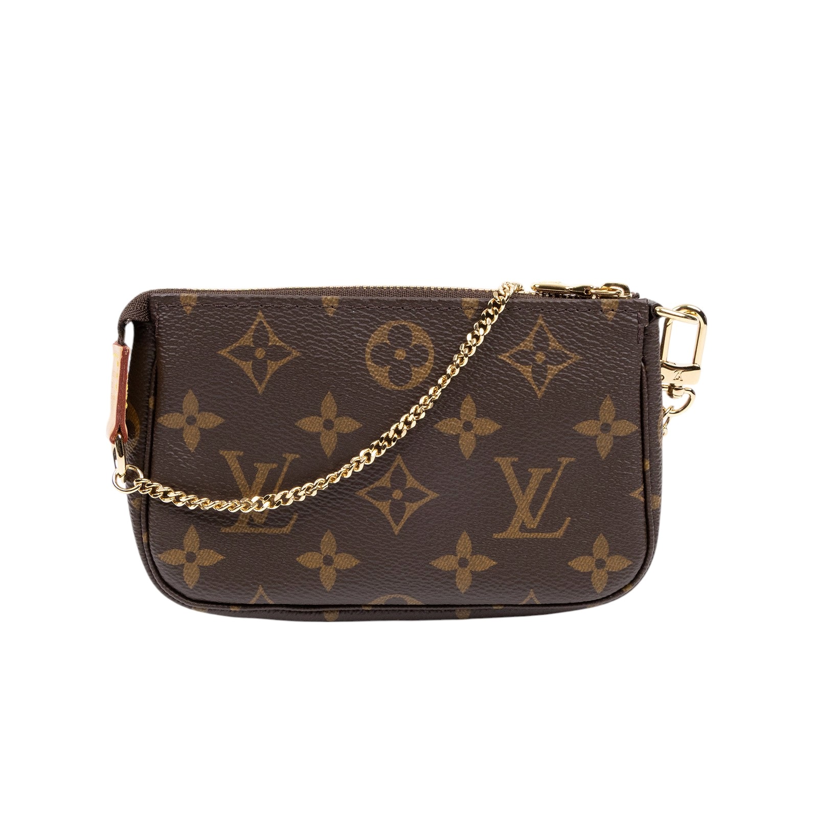 路易威登 LOUIS VUITTON Monogram塗層帆布 鏈帶 迷你小皮包 M58009 原花麻將包 防塵袋