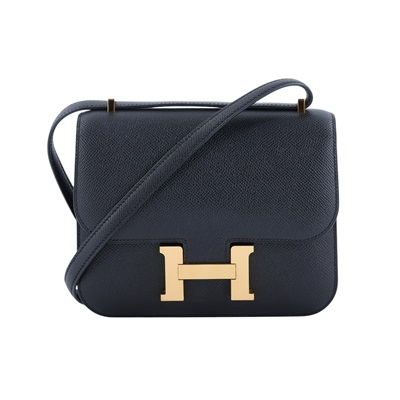 愛馬仕 Hermès Constance Bag 康康包 MIni 18 CN18 D刻 黑金CONSTANCE18 防塵袋