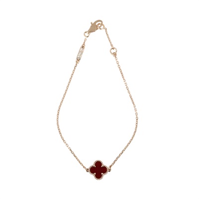 梵克雅寶 Van Cleef & Arpels Sweet Alhambra 吊墜 VCARN59K00_改短1.5cm  原廠盒子/保證卡/購買證明/截短鍊子