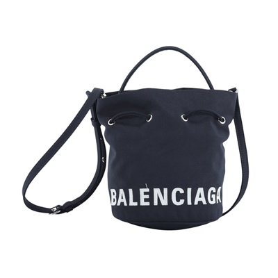 巴黎世家 BALENCIAGA XS Wheel Bucket 尼龍 手提 水桶包 619458H852N 黑尼龍LOGO水桶包 防塵袋