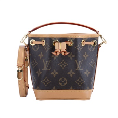 路易威登 LOUIS VUITTON Nano Noé 原花 束口水桶包 M81266 晶片款 原花NANO NOE 水桶包 原廠盒子/防塵袋