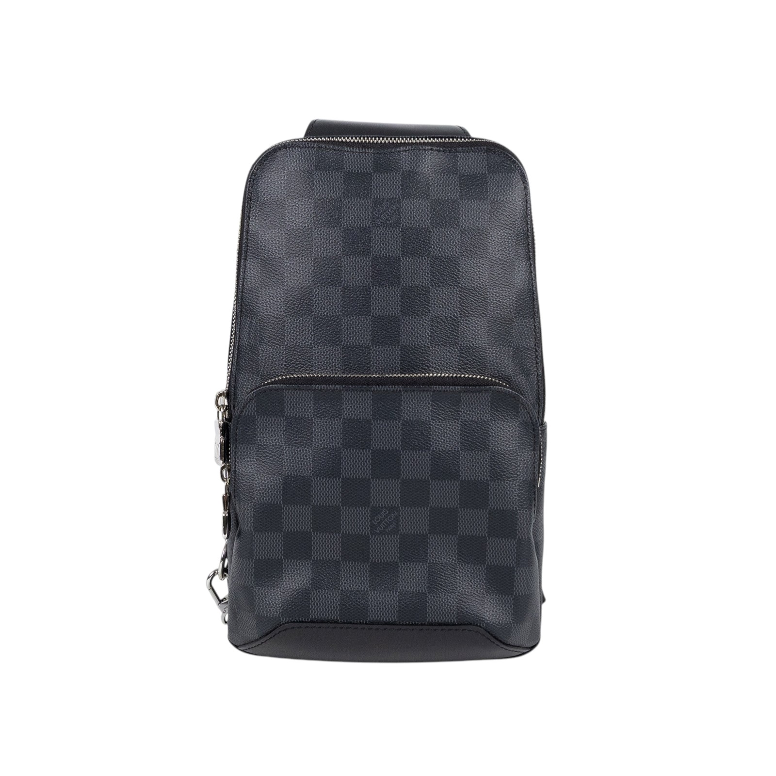 路易威登 LOUIS VUITTON Avenue 單肩包 棋盤格 Graphite N41719 晶片款 黑棋盤胸包 防塵袋