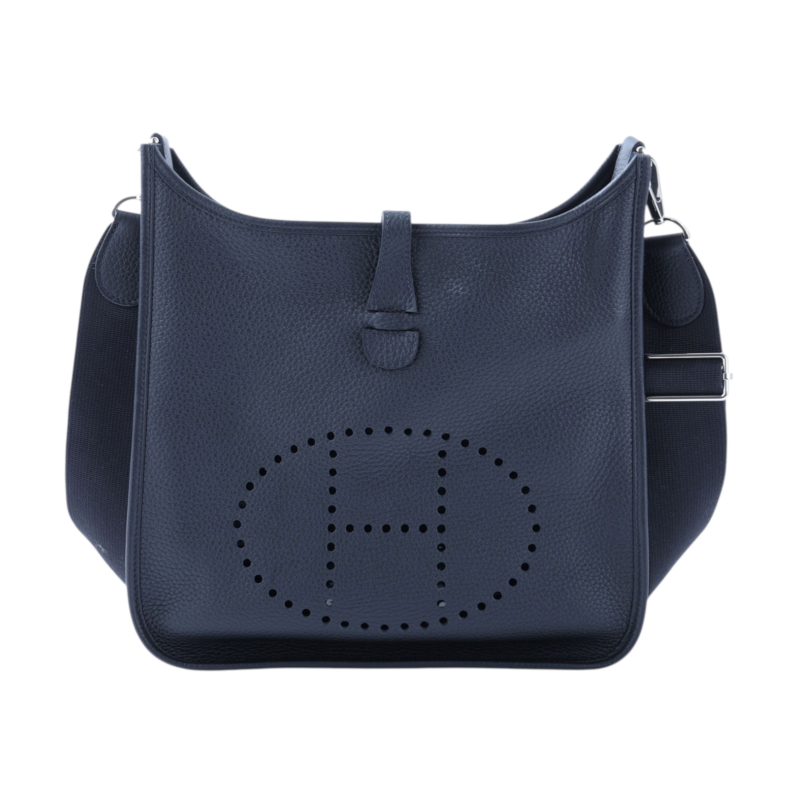愛馬仕 Hermès Evelyne Bag 伊芙琳包 29 馬蹄型 H056277CK89 B刻 黑EVELYNE 29 原廠盒子 /防塵袋/國外購買證明