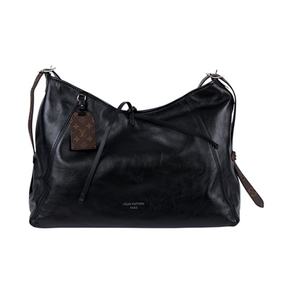 路易威登 LOUIS VUITTON CarryAll Vibe MM 手提 肩背包 黑色 M25143 晶片款 黑CARRYALL VIBE MM 無附屬品