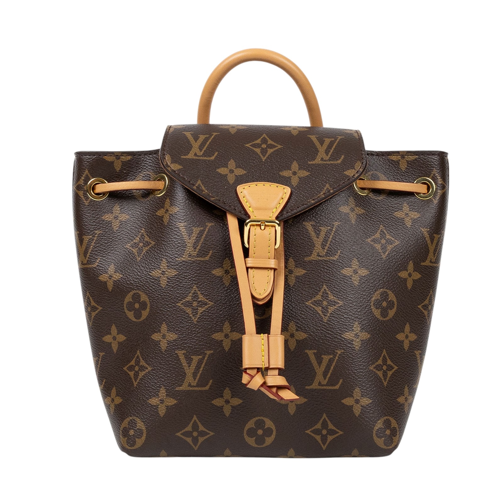 路易威登 LOUIS VUITTON Montsouris BB 經典帆布 後背包 M45502 晶片款 原花MONTSOURIS BB 原廠盒子/防塵袋