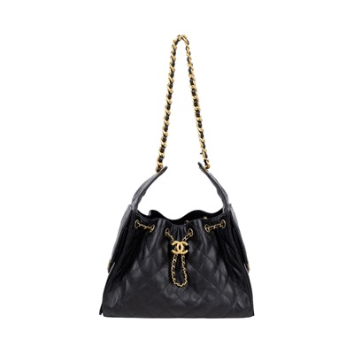 香奈兒 CHANEL 25 小型包 AS5293 B20304 晶片款 黑荔枝25 HOBO包 原廠盒子/ 防塵袋 / 購買證明影本