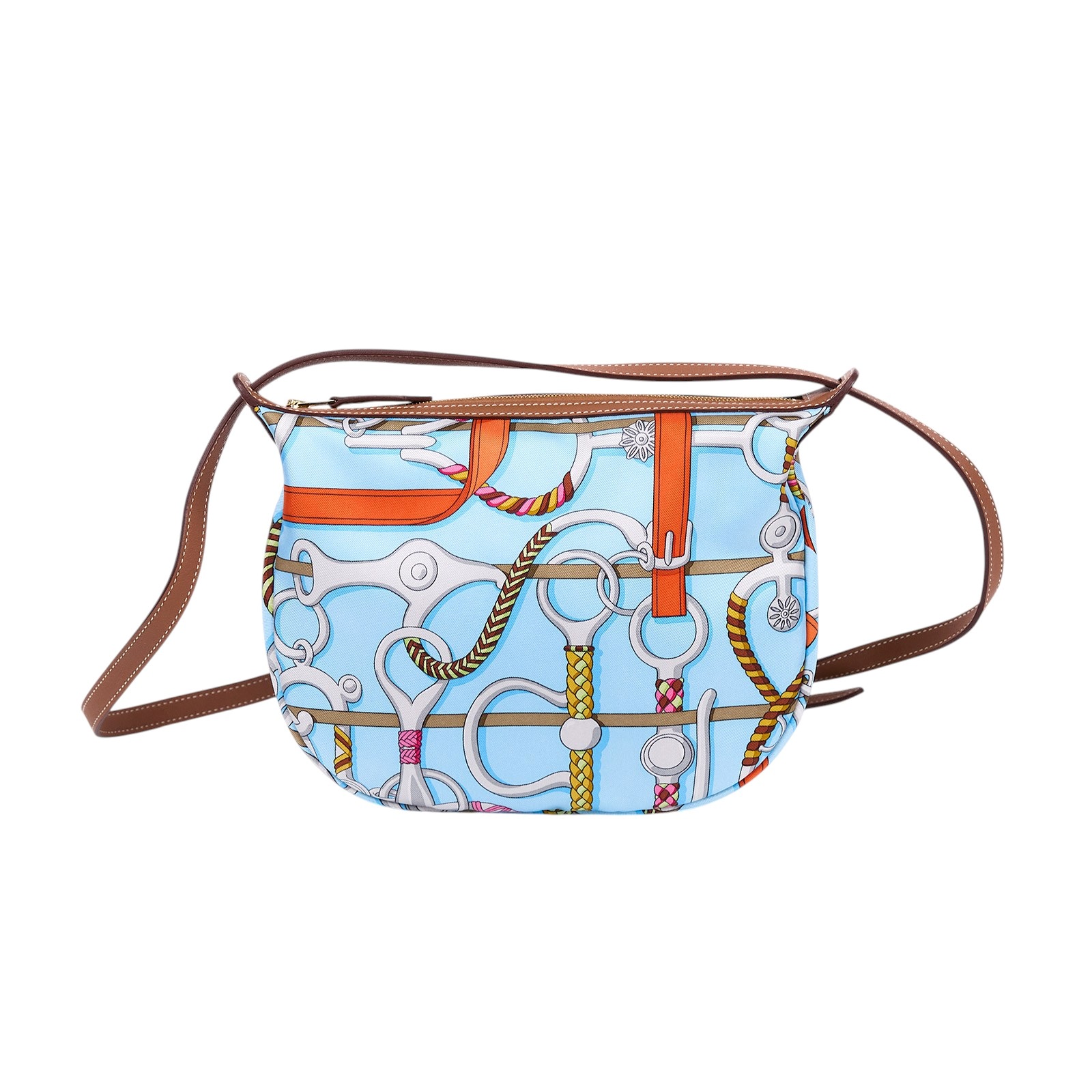 愛馬仕 Hermès Sursoie To Go 收納包 天藍色 H085183CCAB W刻  原廠盒子/防塵袋/購買證明