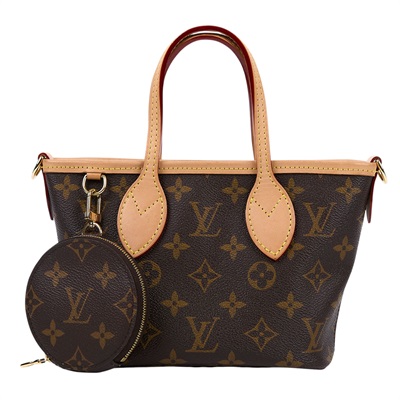 路易威登 LOUIS VUITTON Neverfull BB 單肩包 托特包 M46705 晶片款 原花Neverfull BB 原廠盒子/防塵袋