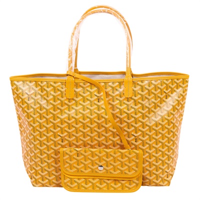高雅德 GOYARD Saint Louis PM Bag 托特包 STLOUIPMLTY 黃Saint Louis PM 防塵袋/購買證明