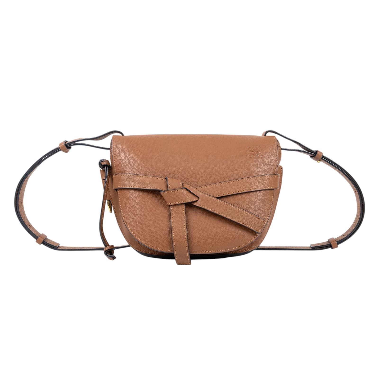 羅意威 LOEWE Small Gate bag 小型 小牛皮 肩背包  焦糖GATE  SMALL 無附屬品