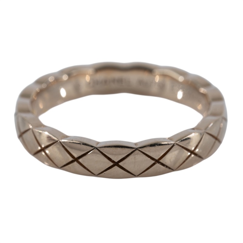 香奈兒 CHANEL Coco Crush 菱格紋圖騰 窄版 戒指 J1178549J11785/B39107 窄版COCO CRUSH戒指#49 原廠盒子/保證卡