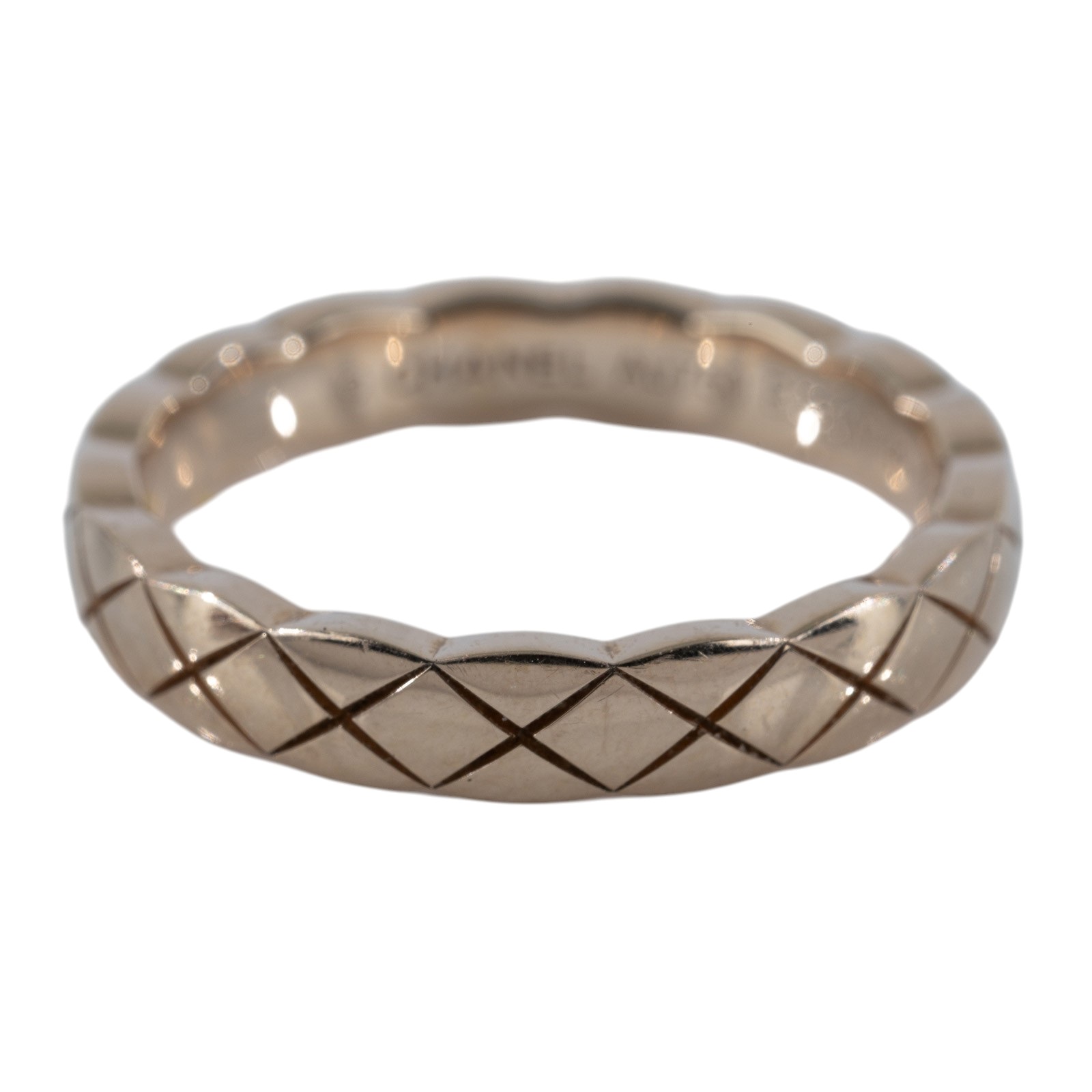 香奈兒 CHANEL Coco Crush 菱格紋圖騰 窄版 戒指 J1178549J11785/B39107 窄版COCO CRUSH戒指#49 原廠盒子/保證卡