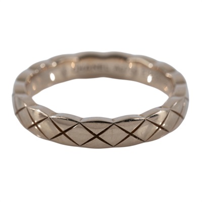 香奈兒 CHANEL Coco Crush 菱格紋圖騰 窄版 戒指 J1178549J11785/B39107 窄版COCO CRUSH戒指#49 原廠盒子/保證卡