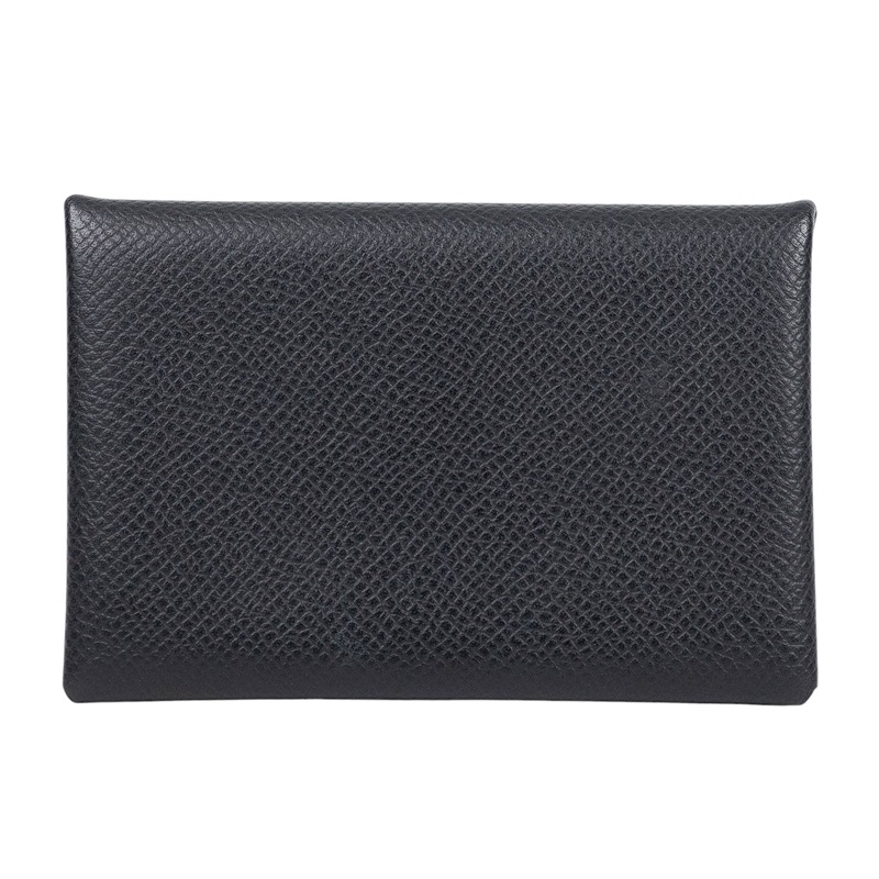 愛馬仕 Hermes Calvi Duo 卡包 黑色 銀色五金 H04164CK89 Y刻 黑CALVI 原廠盒子/購買證明