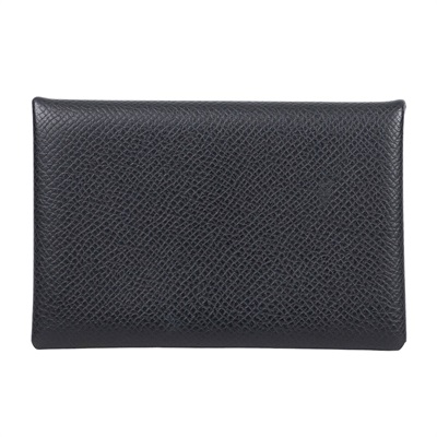 愛馬仕 Hermes Calvi Duo 卡包 黑色 銀色五金 H04164CK89 Y刻 黑CALVI 原廠盒子/購買證明
