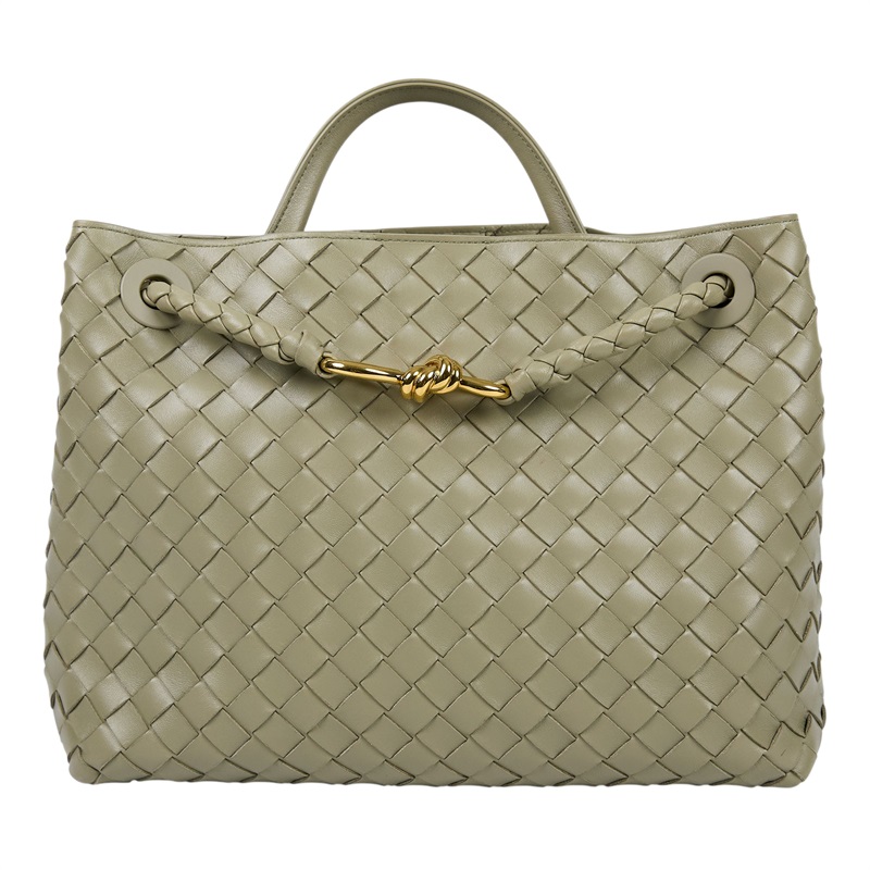 寶緹嘉 BOTTEGA VENETA Andiamo 手提包 766016VCPP1 綠Andiamo 防塵袋/晶片卡/購買證明