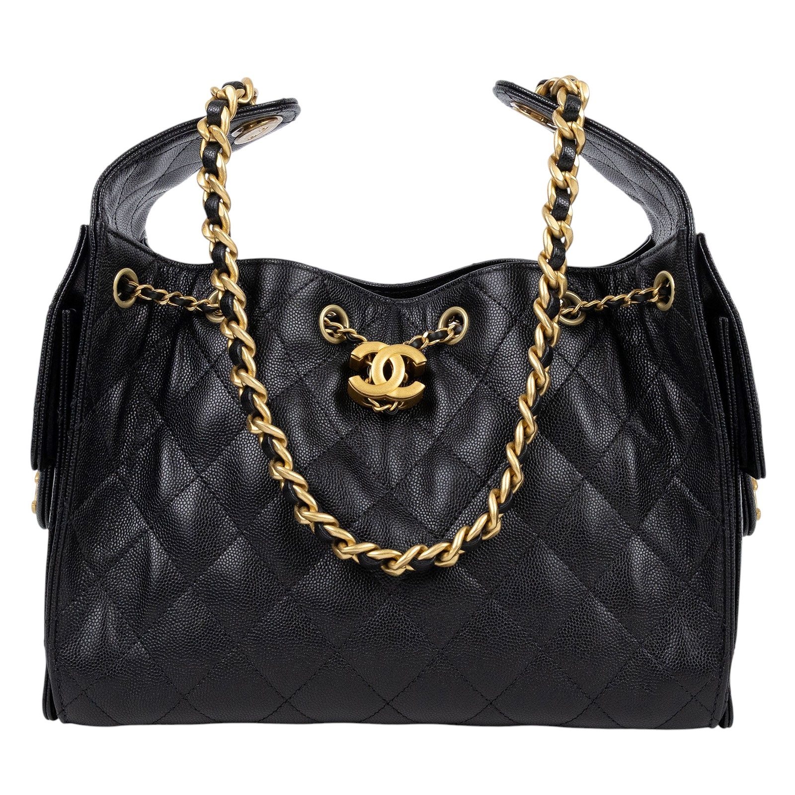香奈兒 CHANEL 25 小型包 AS5293 B20304 黑色金釦25小型HOBO 原廠盒子/防塵袋/購買證明