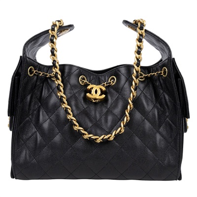 香奈兒 CHANEL 25 小型包 AS5293 B20304 黑色金釦25小型HOBO 原廠盒子/防塵袋/購買證明