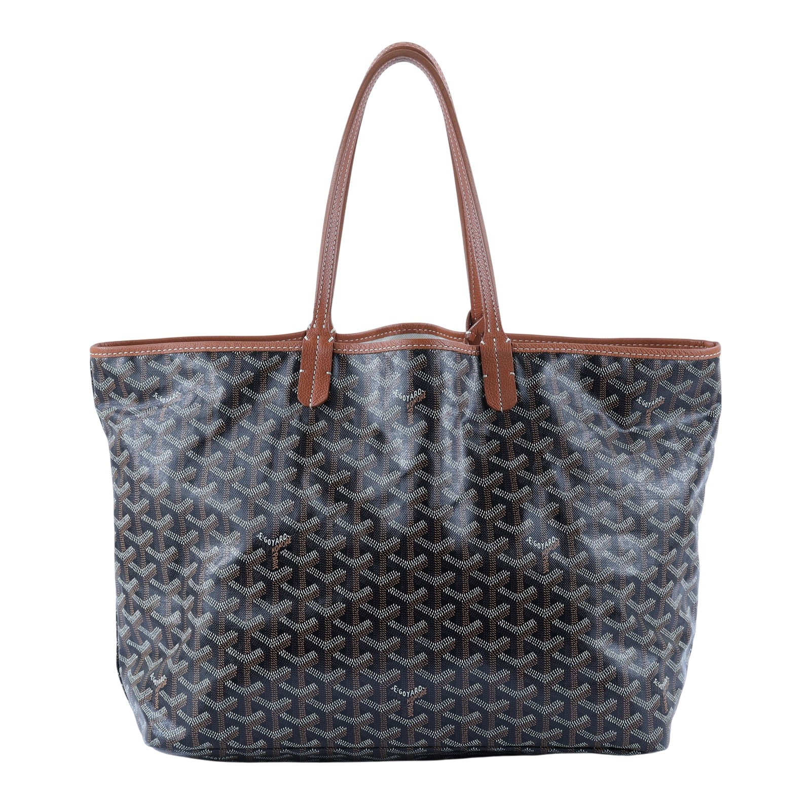 高雅德 GOYARD Saint Louis PM Bag 托特包 STLOUIPMLTY LOUIS PM焦糖 防塵袋 /購買證明影本