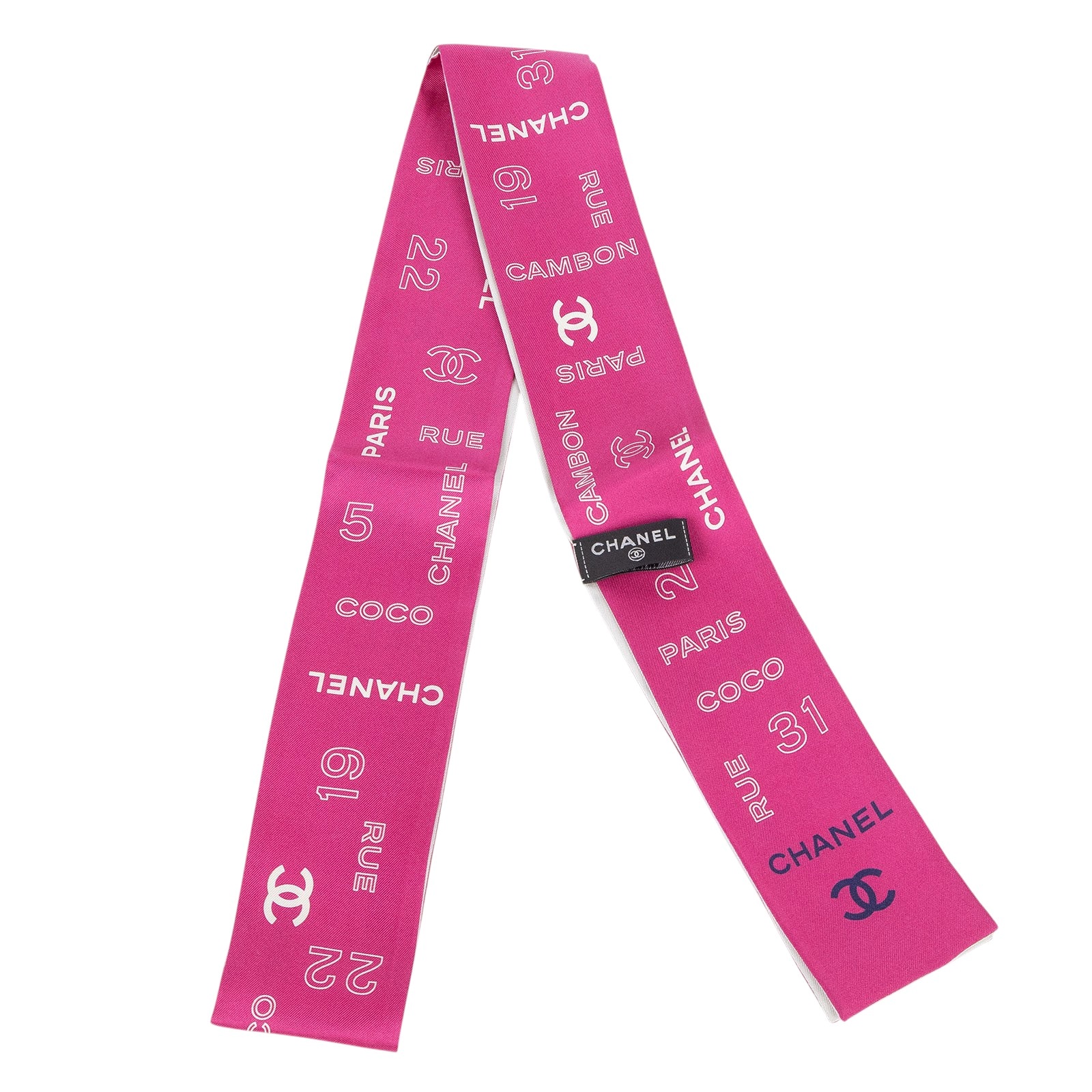 香奈兒 CHANEL 絲巾  粉紅TWILLY 原廠盒子