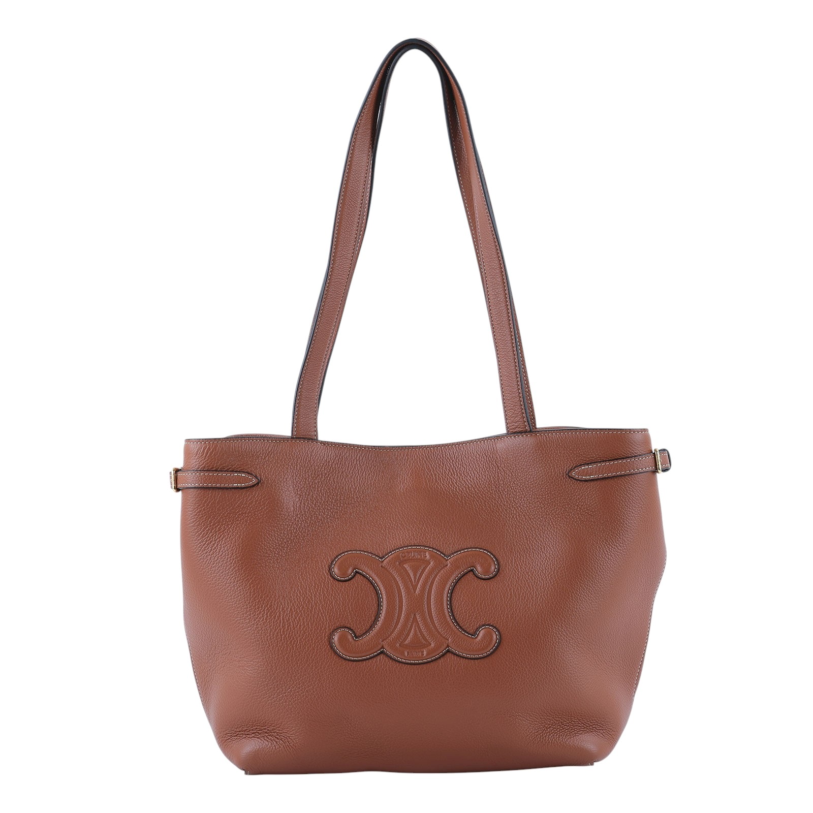 思琳 CELINE Cabas 小型 手袋 118233ENY 焦糖CABAS ANAÏS CUIR TRIOMPHE 托特包 無附屬品