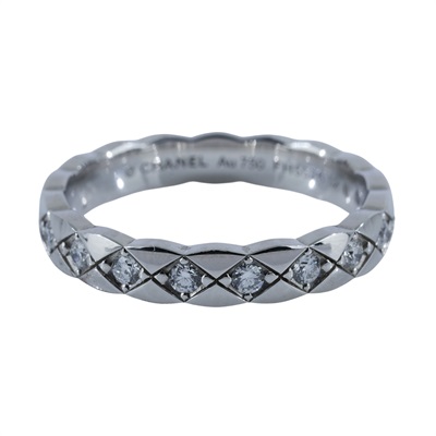 香奈兒 CHANEL Coco Crush 窄版 戒指 J11871/52J1187152/FH5526 COCO CRUSH 帶鑽 MINI RING #52 原廠盒子/保證卡/購買證明