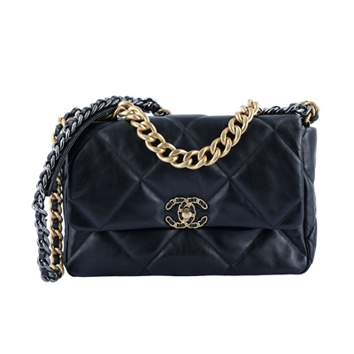 香奈兒 CHANEL 19 大型口蓋包 AS1161 晶片款 黑羊19包 30CM 原廠盒子/防塵袋/購買證明