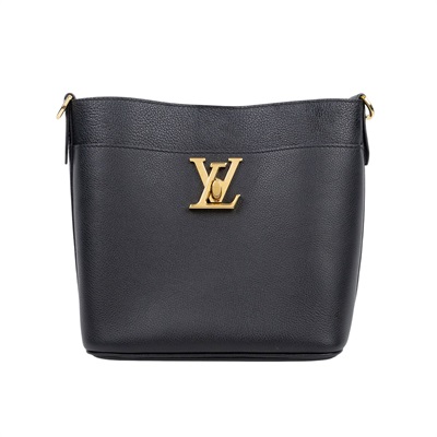 路易威登 LOUIS VUITTON Lock and Walk 手提包 M24006 晶片款 黑Lock and Walk 原廠盒子/防塵袋