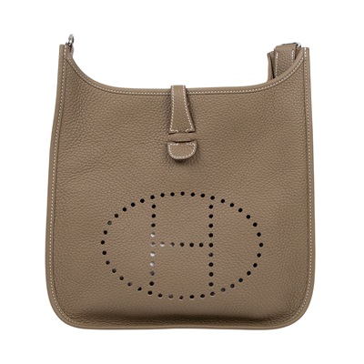 愛馬仕 Hermes Evelyne Bag 伊芙琳包 29 馬蹄型 EV29 Y刻 大象灰EVELYNE 29 無附屬品