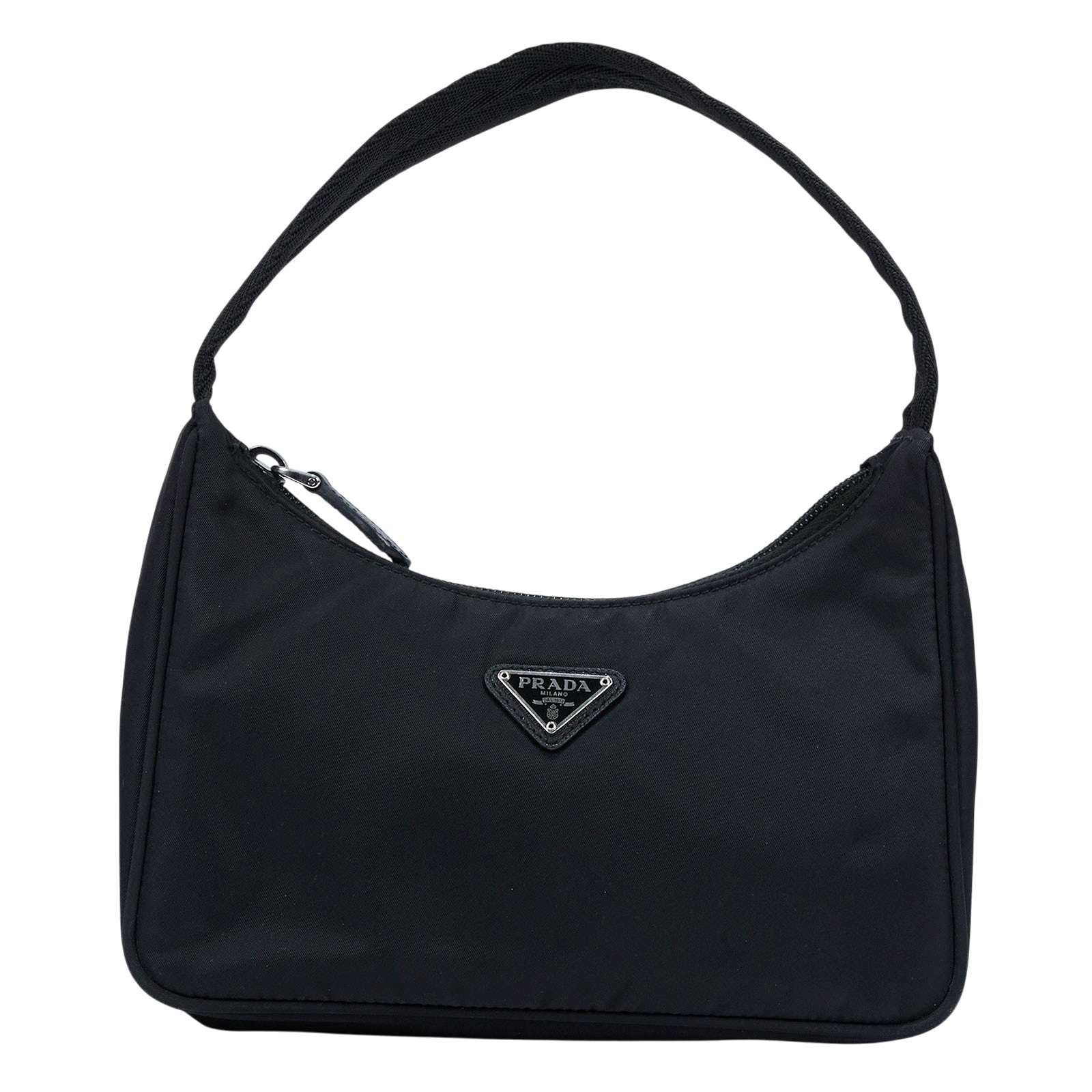 普拉達 PRADA Re-Edition 迷你 Hobo 包 1NE515_RDH0 黑hobo腋下包 購買證明影本