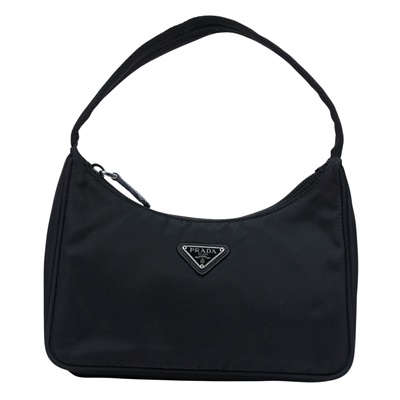 普拉達 PRADA Re-Edition 迷你 Hobo 包 1NE515_RDH0 黑hobo腋下包 購買證明影本