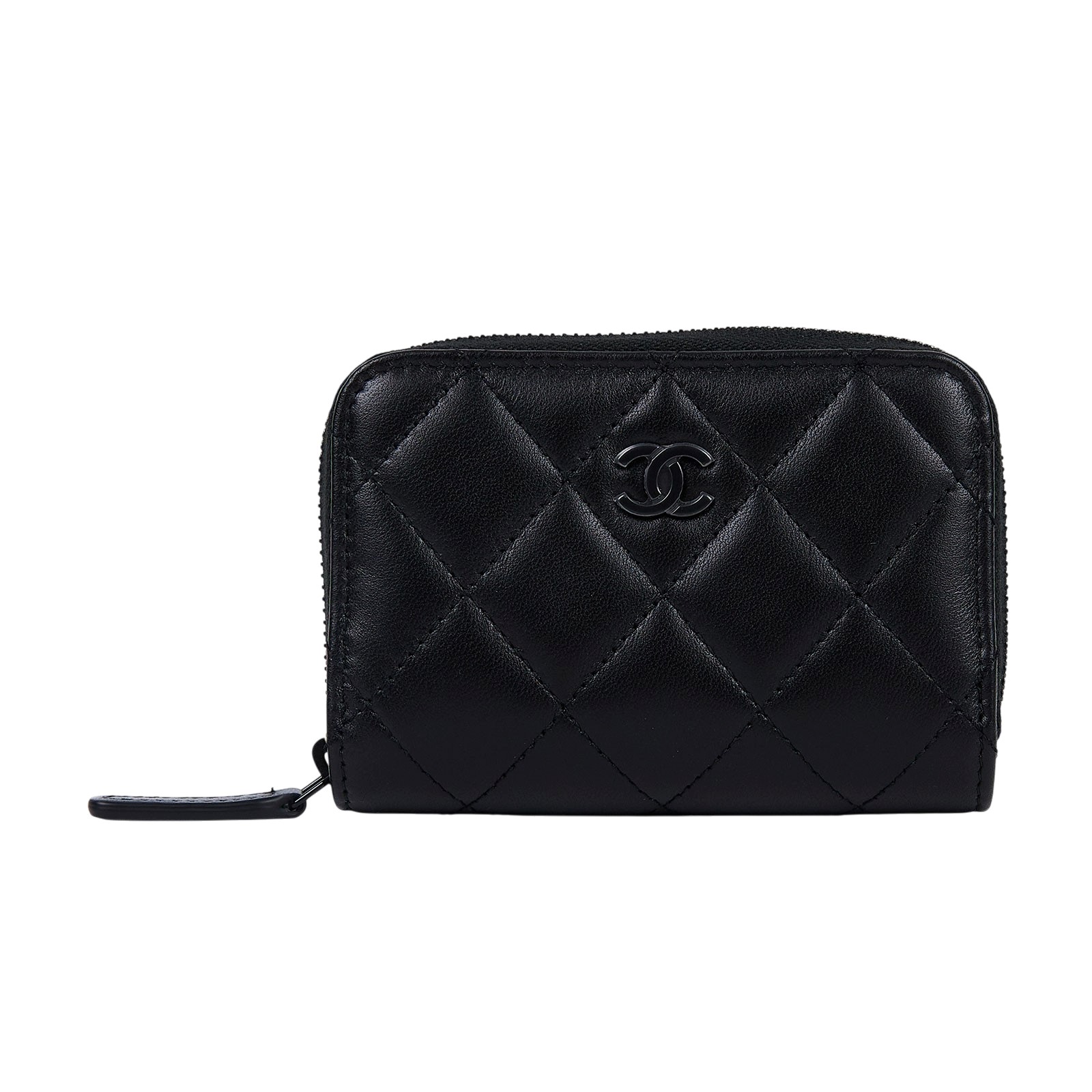 香奈兒 CHANEL 經典 拉鏈 零錢包 錢包 卡夾 AP0216 晶片款 黑羊SO BLACK拉鍊零錢包 原廠盒子/防塵袋