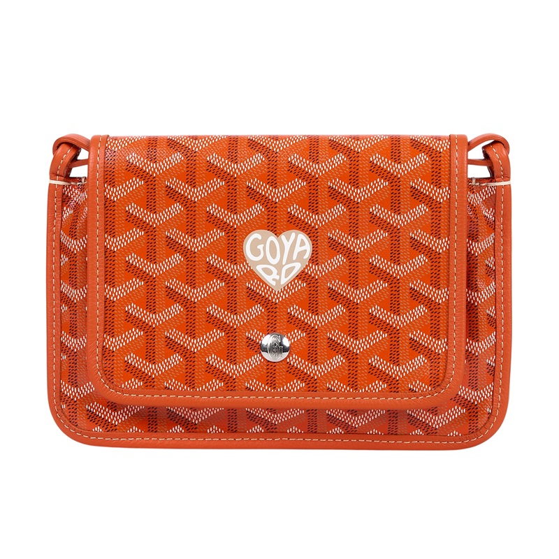 高雅德 GOYARD Plumet Pocket Wallet 肩背 隨身錢包 PLUMETPMLTY 橘色愛心PLUMET 防塵袋