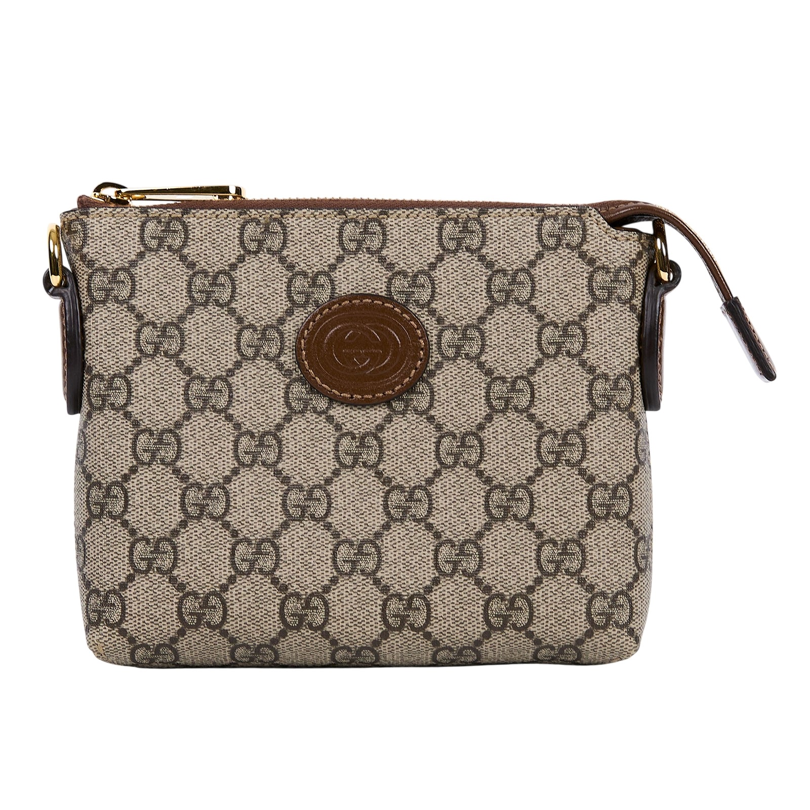 古馳 GUCCI Interlocking G 兩用 小方包 棕色 723306 92THG GG紋斜背包 無附屬品