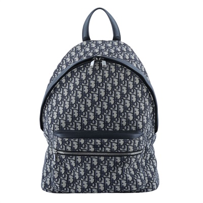 迪奧 CHRISTIAN DIOR Rider 後背包 1VOBA088YKY 藍老花後背包 保證卡