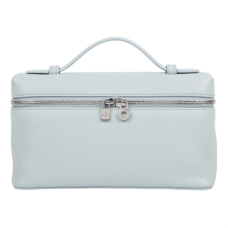 諾悠翩雅 LORO PIANA Extra Pouch L19 手拿包 FAN4045 灰藍L19包 防塵袋