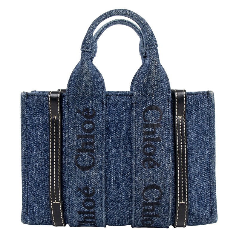 蔻依 CHLOE Mini Woody 手提包 丹寧 CHC23UP237K3545D 丹寧WOODY 防塵袋/保證卡