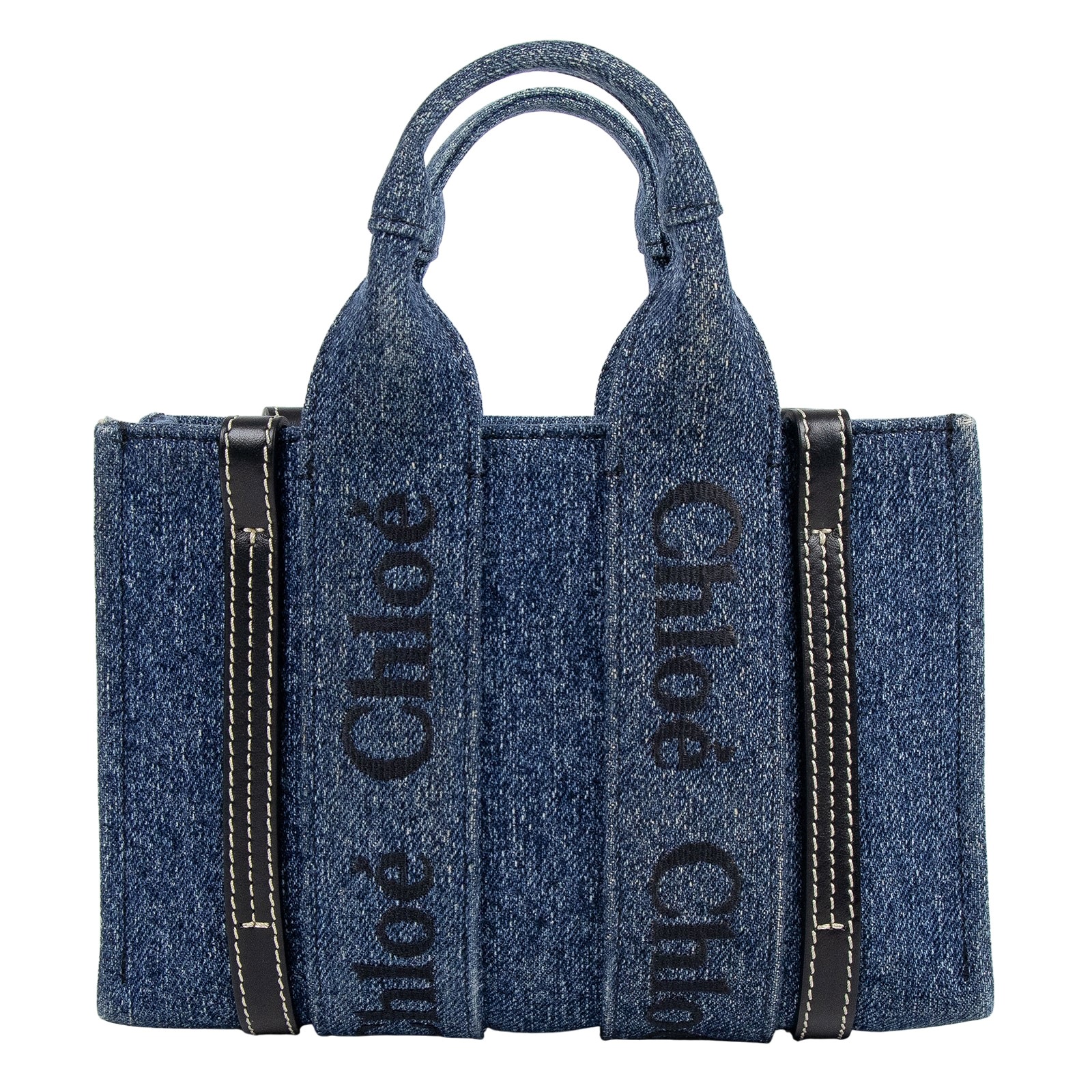 蔻依 CHLOE Mini Woody 手提包 丹寧 CHC23UP237K3545D 丹寧WOODY 防塵袋/保證卡