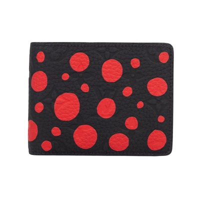 路易威登 LOUIS VUITTON 草間彌生 黑紅點 LV x YK 短夾 M81902 晶片款 黑紅點LV x YK短夾 無附屬品