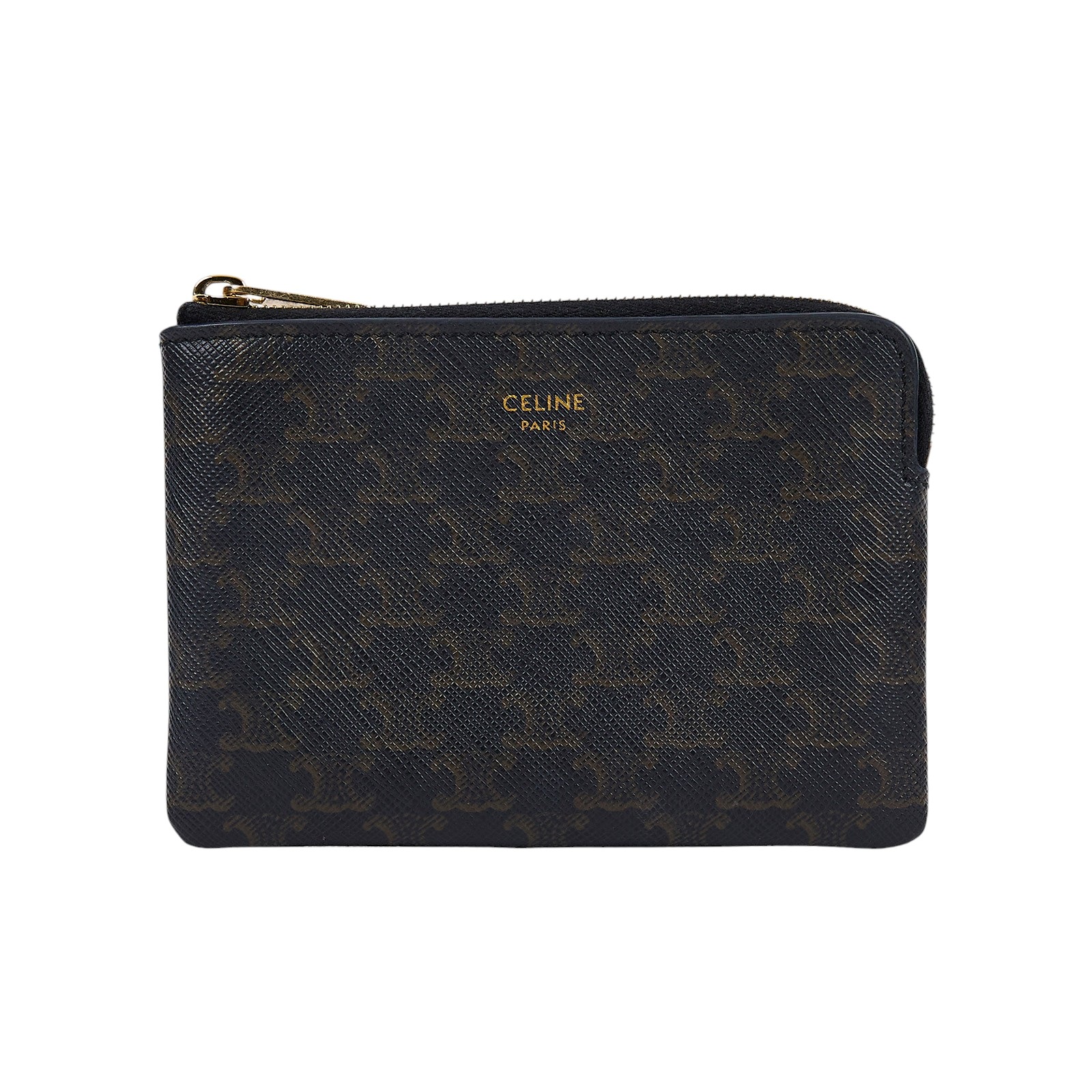 思琳 CELINE 印花標誌印花 零錢包 10C662BTA 老花拉鍊零錢包 防塵袋