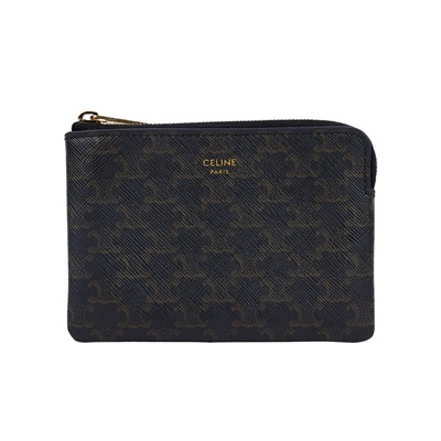 思琳 CELINE 印花標誌印花 零錢包 10C662BTA 老花拉鍊零錢包 防塵袋