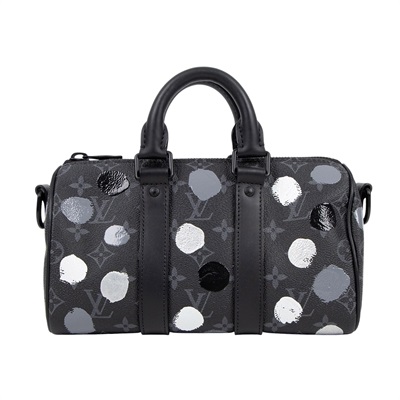 路易威登 LOUIS VUITTON LV x YK Keepall 25 老花 草間彌生 波士頓包 斜背包 M46406 晶片款  防塵袋