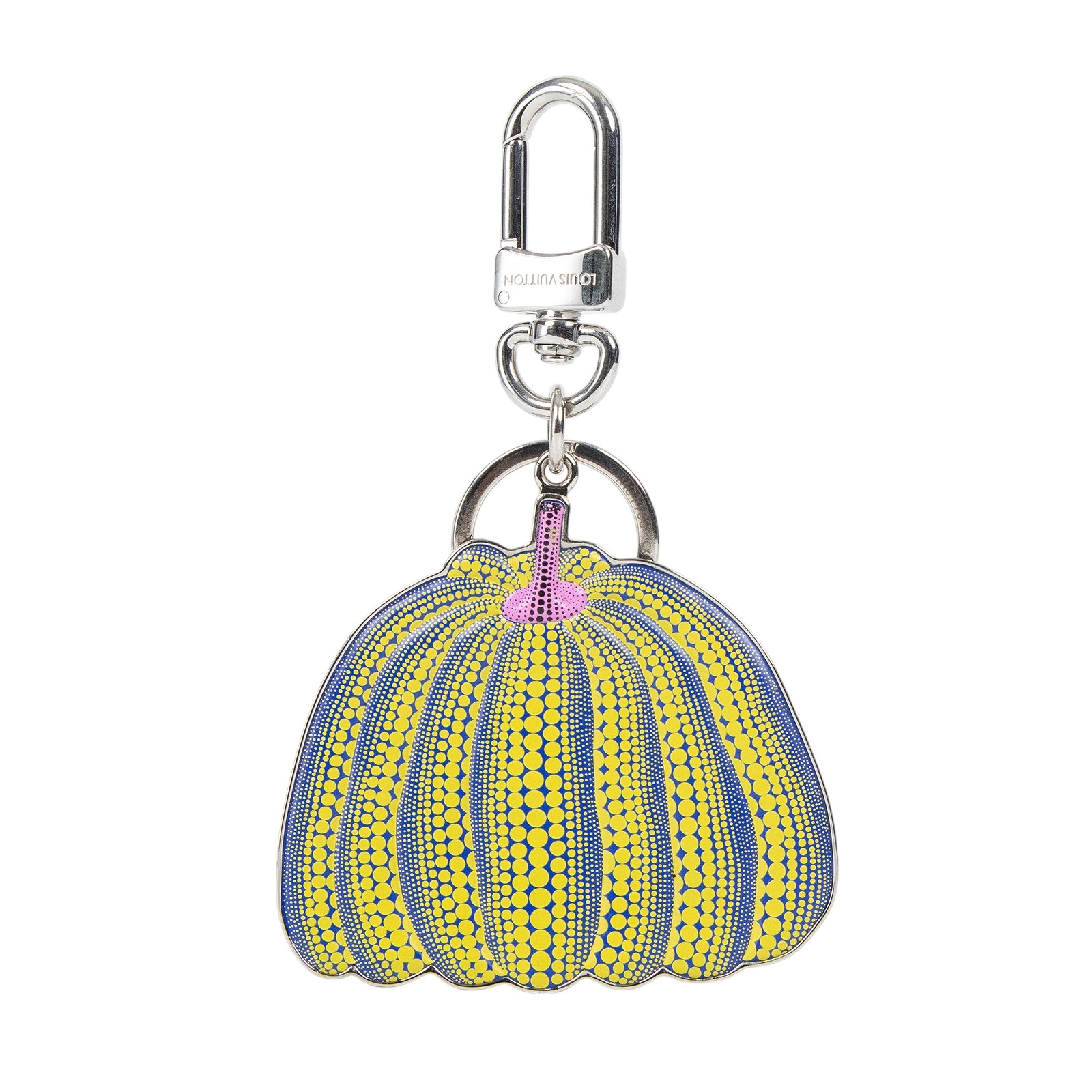 路易威登 LOUIS VUITTON LV x YK Pumpkin 草間彌生 吊飾 鑰匙圈 M01103 黃藍南瓜吊飾 無附屬品