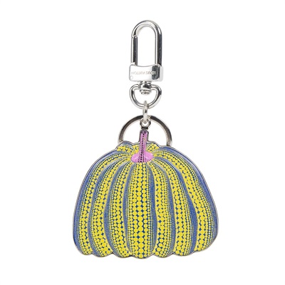 路易威登 LOUIS VUITTON LV x YK Pumpkin 草間彌生 吊飾 鑰匙圈 M01103 黃藍南瓜吊飾 無附屬品