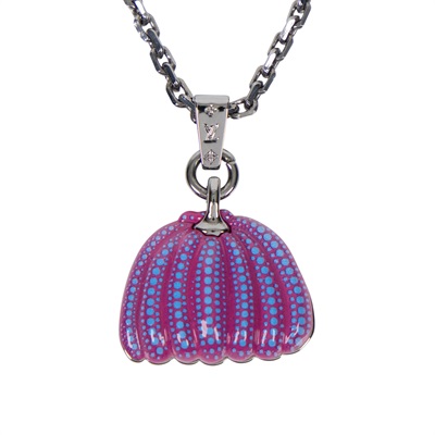 路易威登 LOUIS VUITTON LV x YK Pumpkin 草間彌生 項鍊 M01097 紫色南瓜項鍊 防塵袋