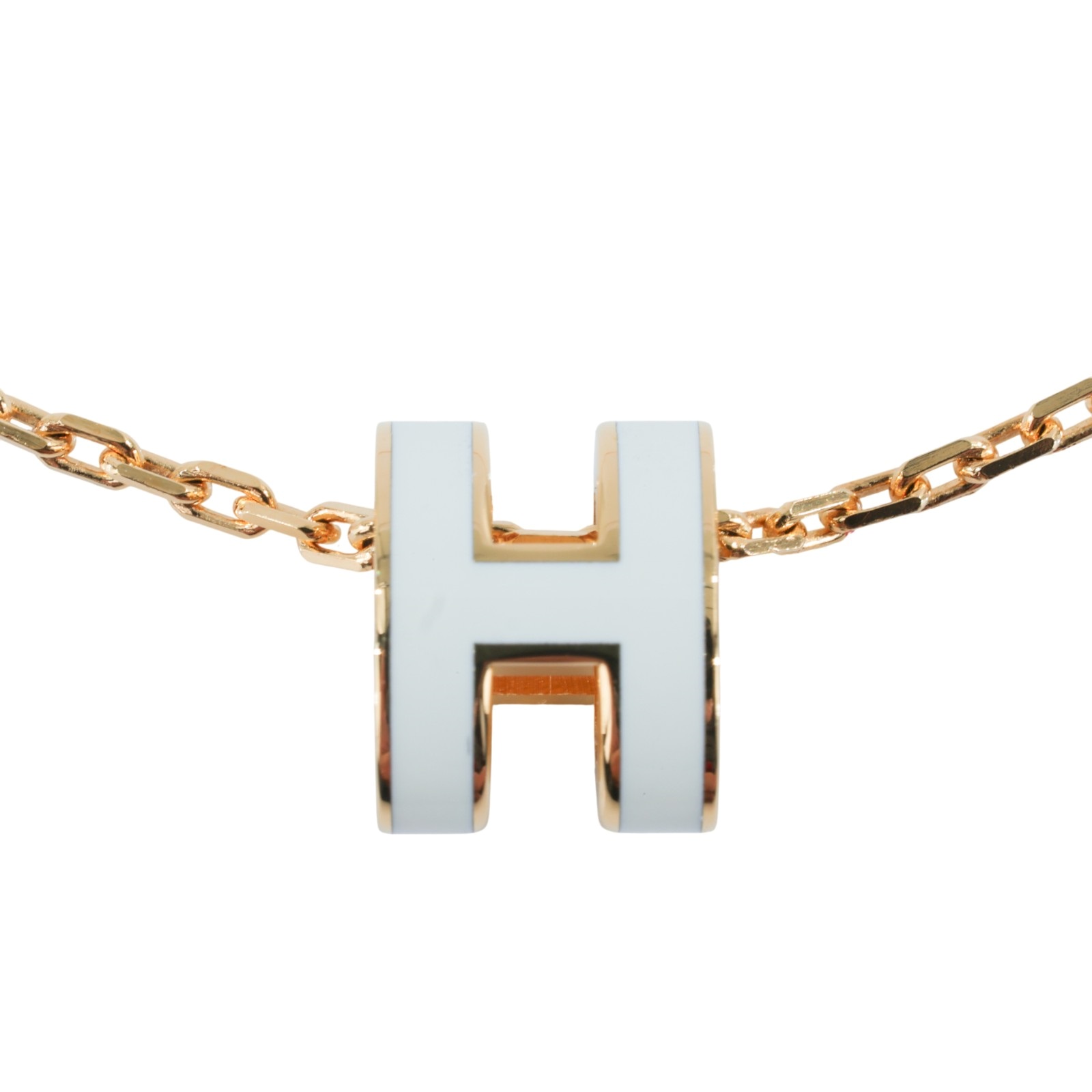 愛馬仕 Hermes Mini Pop H 墜飾 白色 H147992Fv49 ST0274 白 MINI POP H 項鍊 原廠盒子/防塵袋