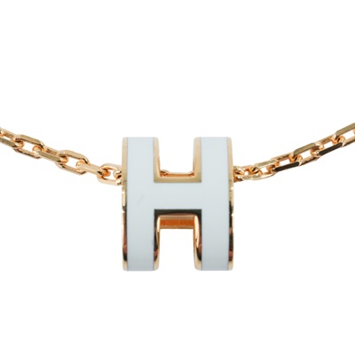 愛馬仕 Hermes Mini Pop H 墜飾 白色 H147992Fv49 ST0274 白 MINI POP H 項鍊 原廠盒子/防塵袋