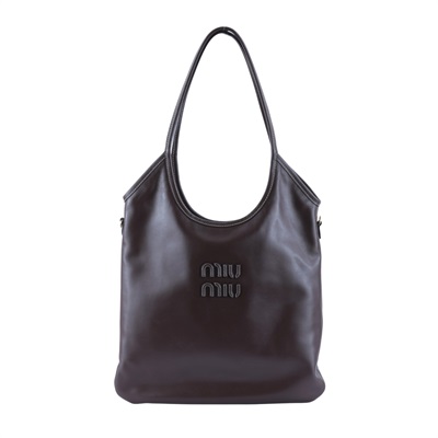 繆繆 MIU MIU Ivy 皮革手袋 標準 5BG231_ACRW 深咖IVY托特包 防塵袋