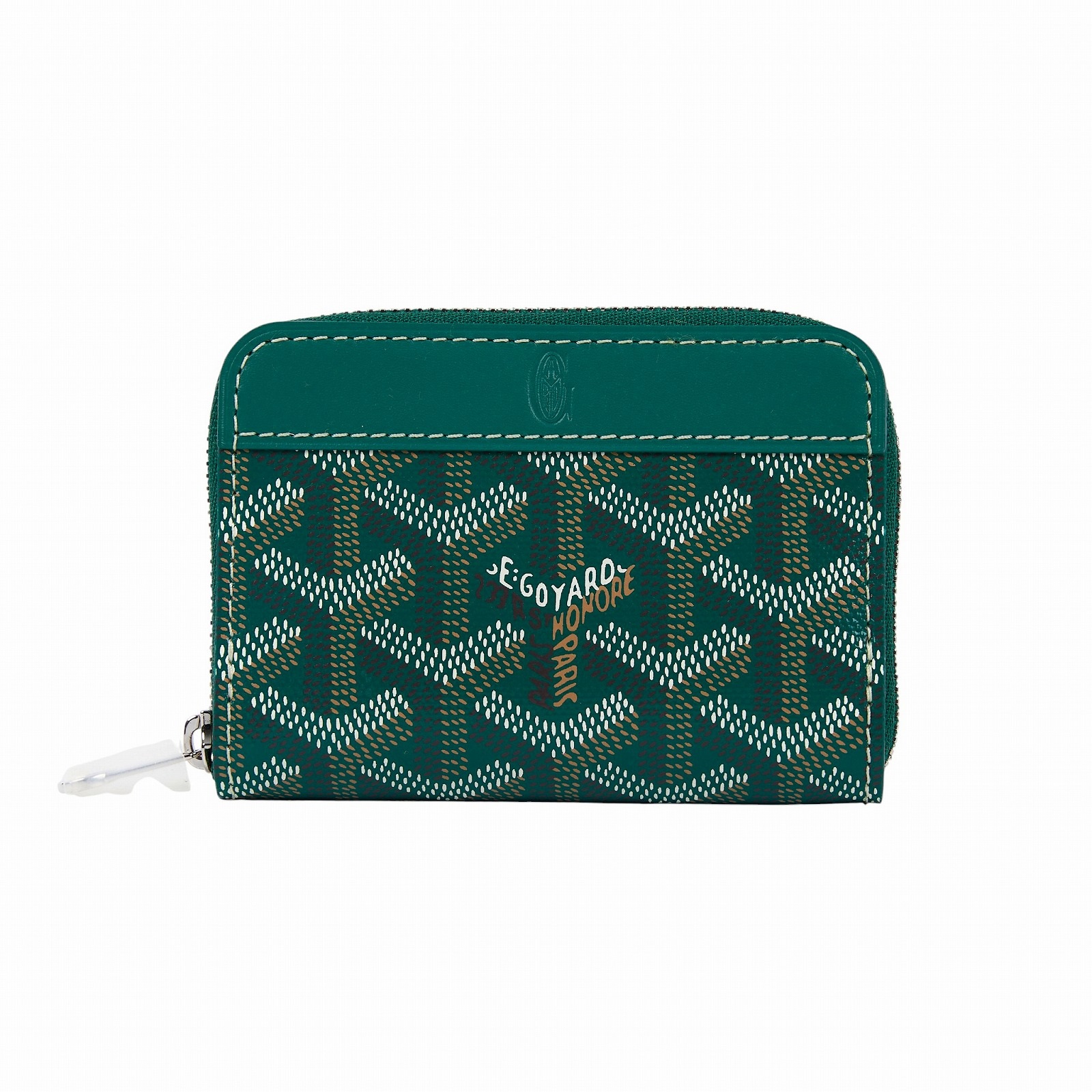高雅德 GOYARD Matignon Mini Wallet 錢包 拉鍊 短夾 MATIGNMINTY 綠拉鍊零錢包 原廠盒子/購買證明